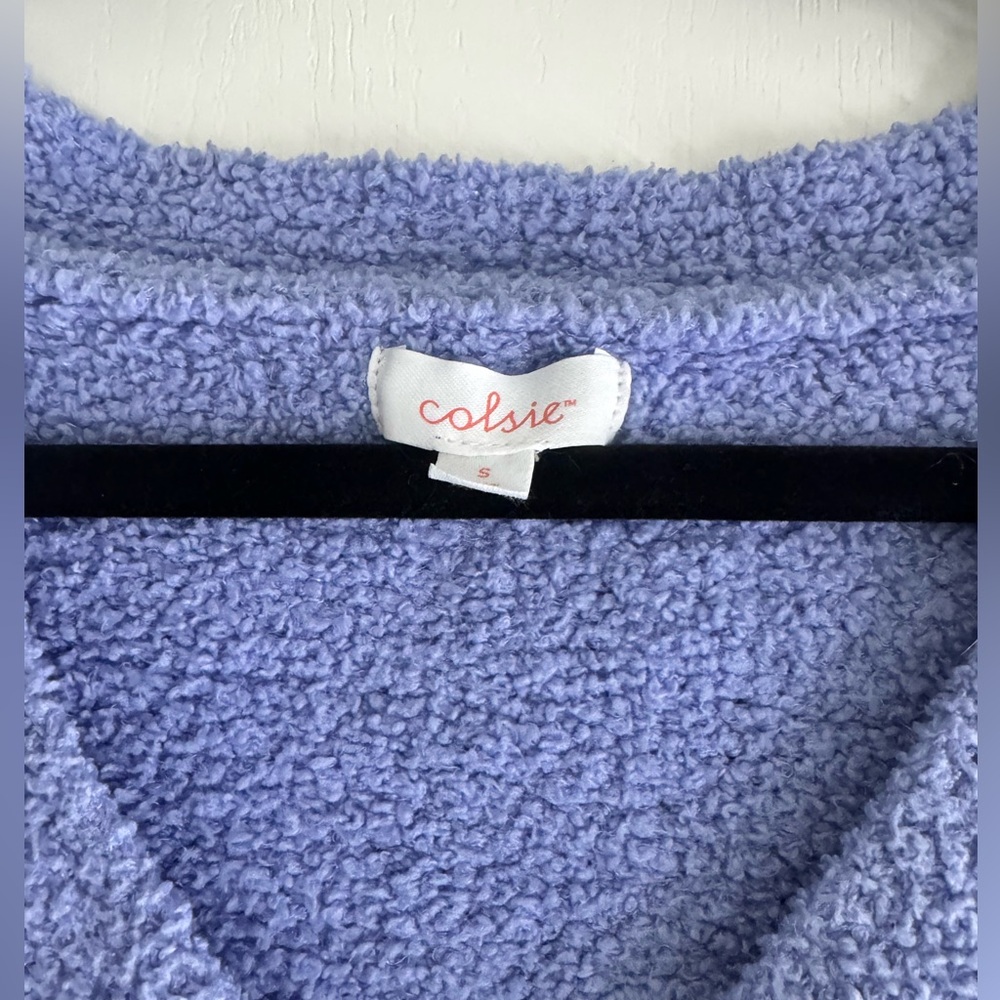 Colsie Lavender Button-Up Cardigan - Picture 2 of 5